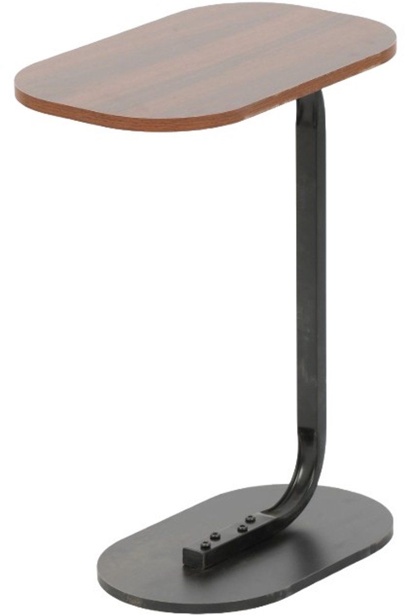 Ceruzo Bijzettafel - Bruin - Banktafel - Metaal met Hout - 45x28x60 cm Ceruzo Bijzettafel - Bruin - Banktafel - Metaal met Hout - 45x28x60 cm