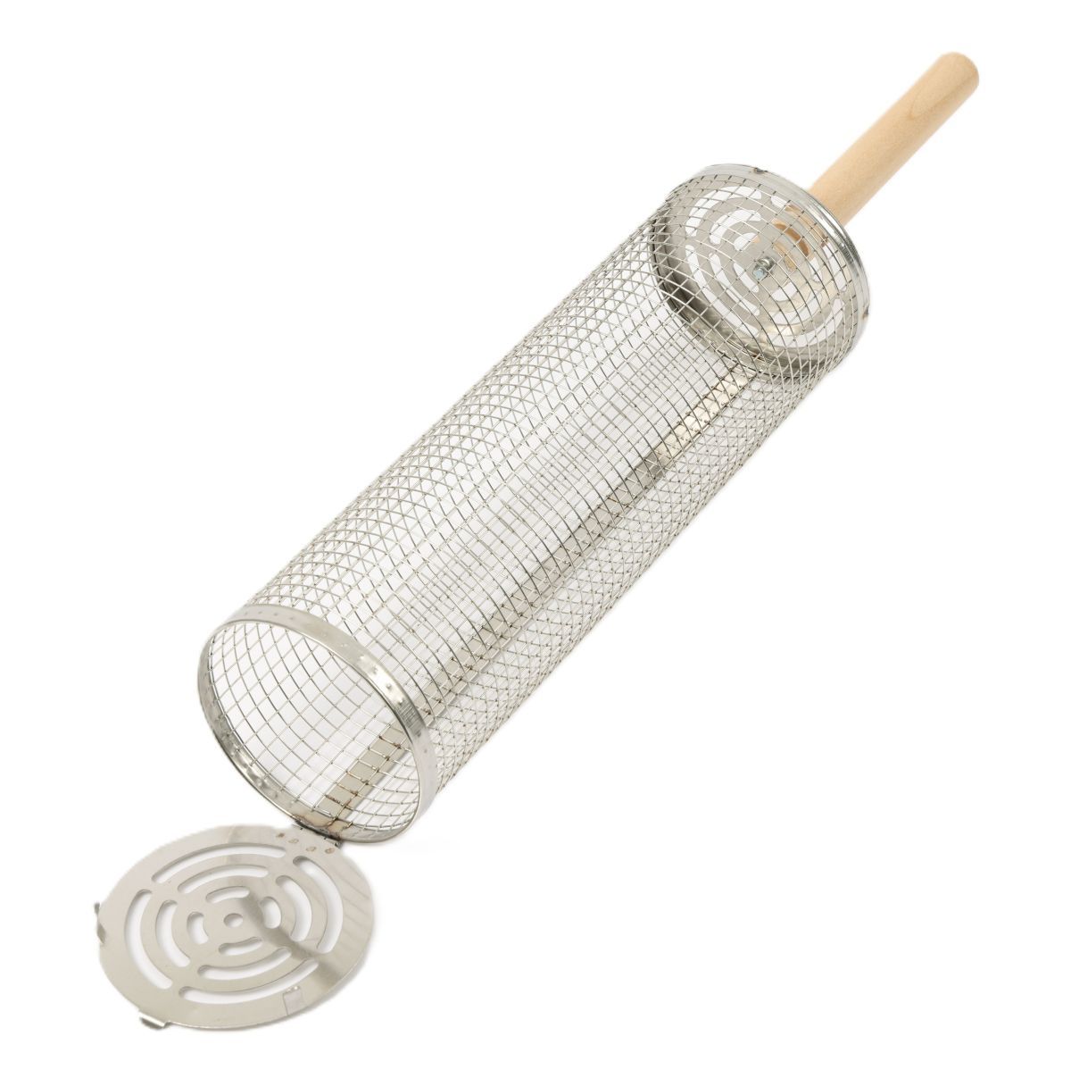 Ceruzo Grillmand - set van 2 - rollend Grillrooster - 30 cm Ceruzo Grillmand - set van 2 - rollend Grillrooster - 30 cm - Afbeelding 2