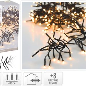 Clusterverlichting - 576 LED - 4m - Lichtfuncties - warm wit