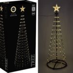 Kerstboom - Vlaggenmast - 300cm - 550 LED - Zwart Frame - Warm Wit