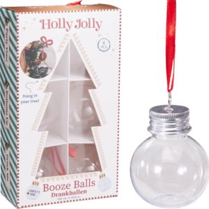 Vulbare Drankballen - 6x Kerstballen Shotglaasjes