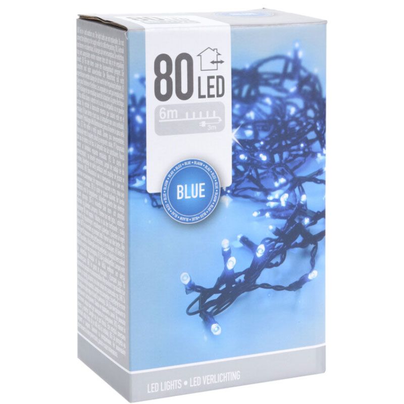 LED verlichting - 80 LED - 6 meter - blauw LED verlichting - 80 LED - 6 meter - blauw - Afbeelding 2