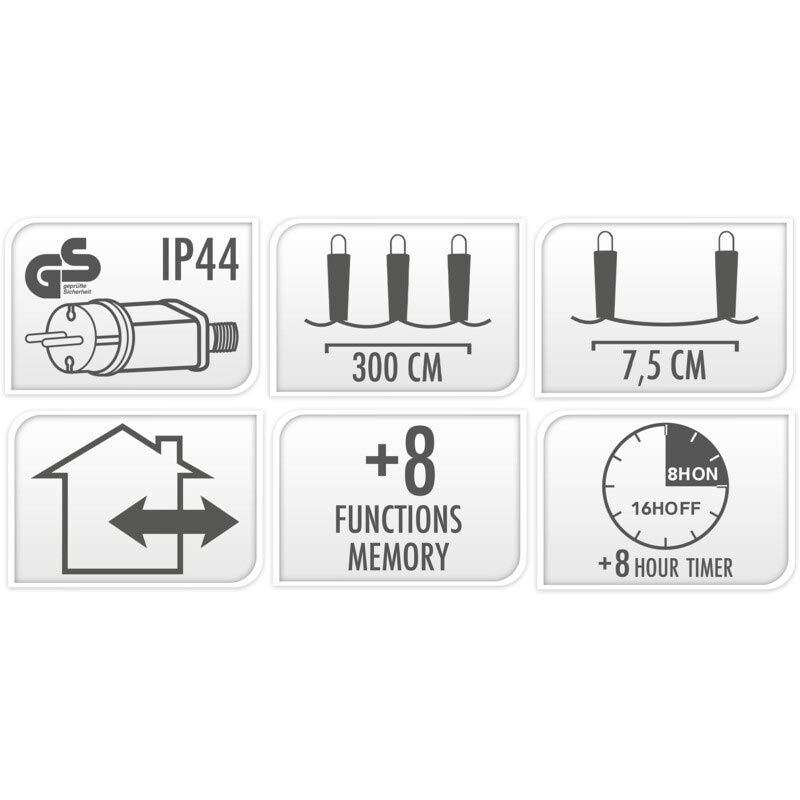 Kerstverlichting 80 led- 6m - three tone traditional - Timer - Lichtfuncties - Geheugen - Buiten Kerstverlichting 80 led- 6m - three tone traditional - Timer - Lichtfuncties - Geheugen - Buiten - Afbeelding 5