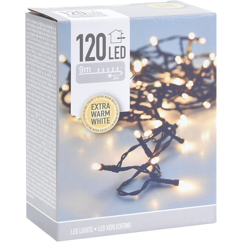 Kerstverlichting 120 led- 9m - extra warm wit - Timer - Lichtfuncties - Geheugen - Buiten Kerstverlichting 120 led- 9m - extra warm wit - Timer - Lichtfuncties - Geheugen - Buiten - Afbeelding 3