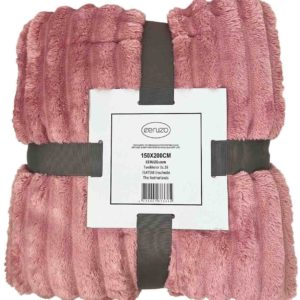Ceruzo Fleece deken - 150x200 cm - roze