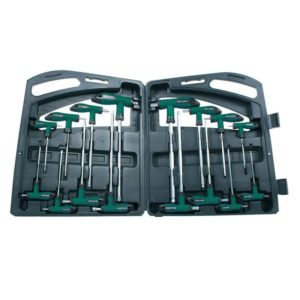 Brüder Mannesmann Inbussleutelset-Torx met T-greep - 16-delig