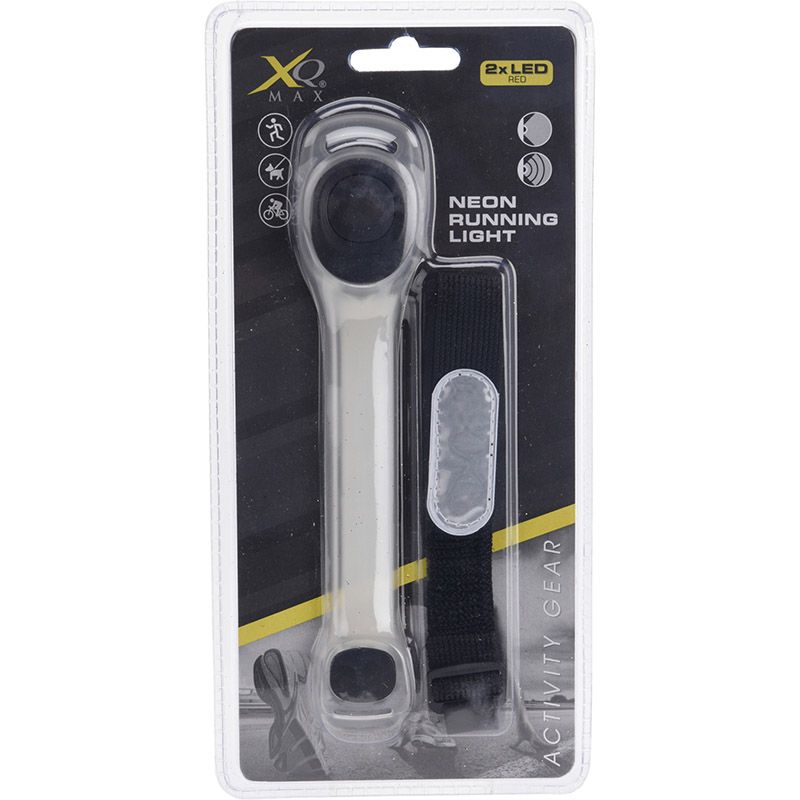 XQ Max Hardloop verlichting - voor om je armen - Neon LED Rood XQ Max Hardloop verlichting - voor om je armen - Neon LED Rood