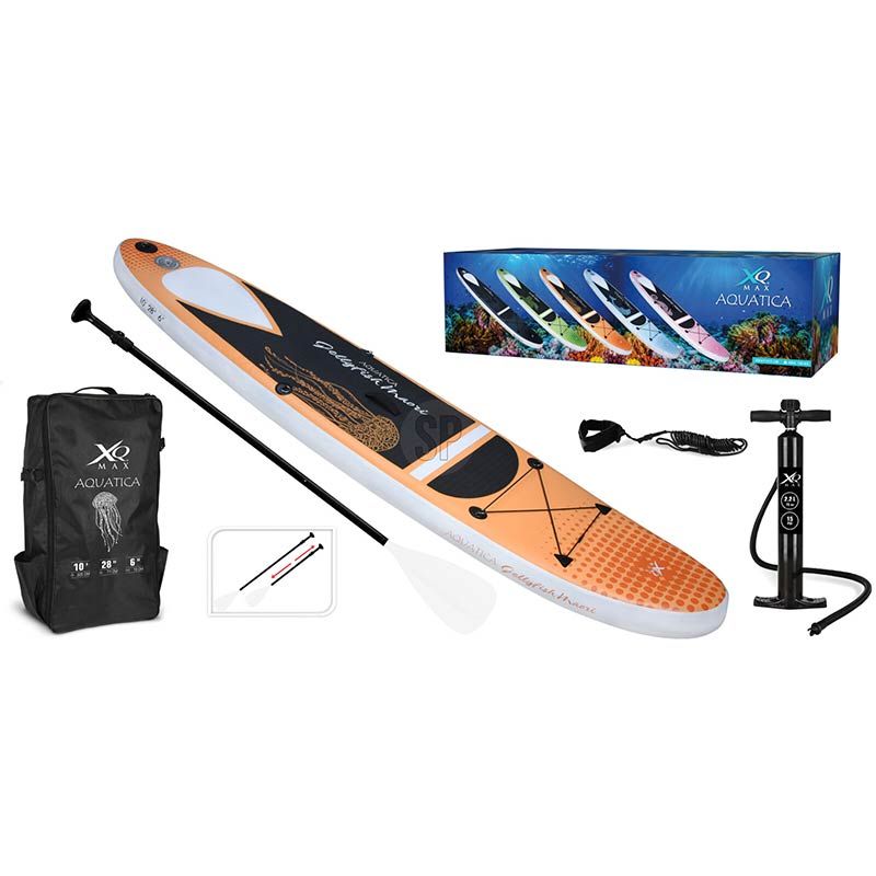 XQ Max SUP Board Aquatica - 305cm - tot 150kg - Jellyfish Maori XQ Max SUP Board Aquatica - 305cm - tot 150kg - Jellyfish Maori