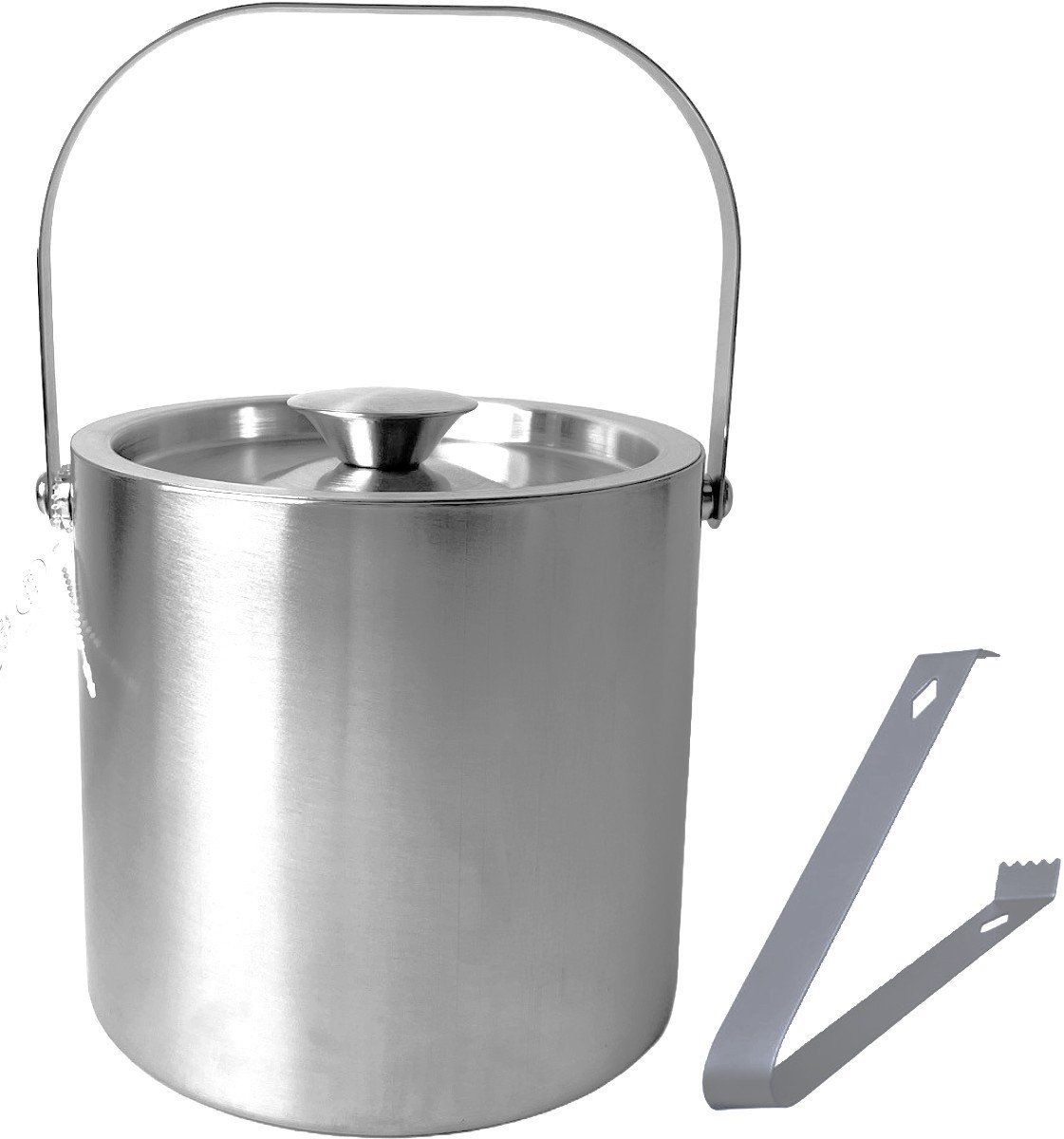 Ceruzo IJsemmer RVS - 3 Liter - extra Groot - met Deksel en Tang Ceruzo IJsemmer RVS - 3 Liter - extra Groot - met Deksel en Tang