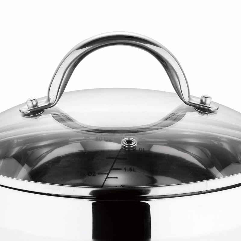 Bergner RVS Pannenset Gourmet - 4 Kookpannen met Deksels - Inductie Bergner RVS Pannenset Gourmet - 4 Kookpannen met Deksels - Inductie - Afbeelding 7