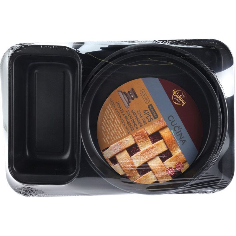 La Cucina Bakvormen Set - 4 delig - Diverse Maten La Cucina Bakvormen Set - 4 delig - Diverse Maten - Afbeelding 3