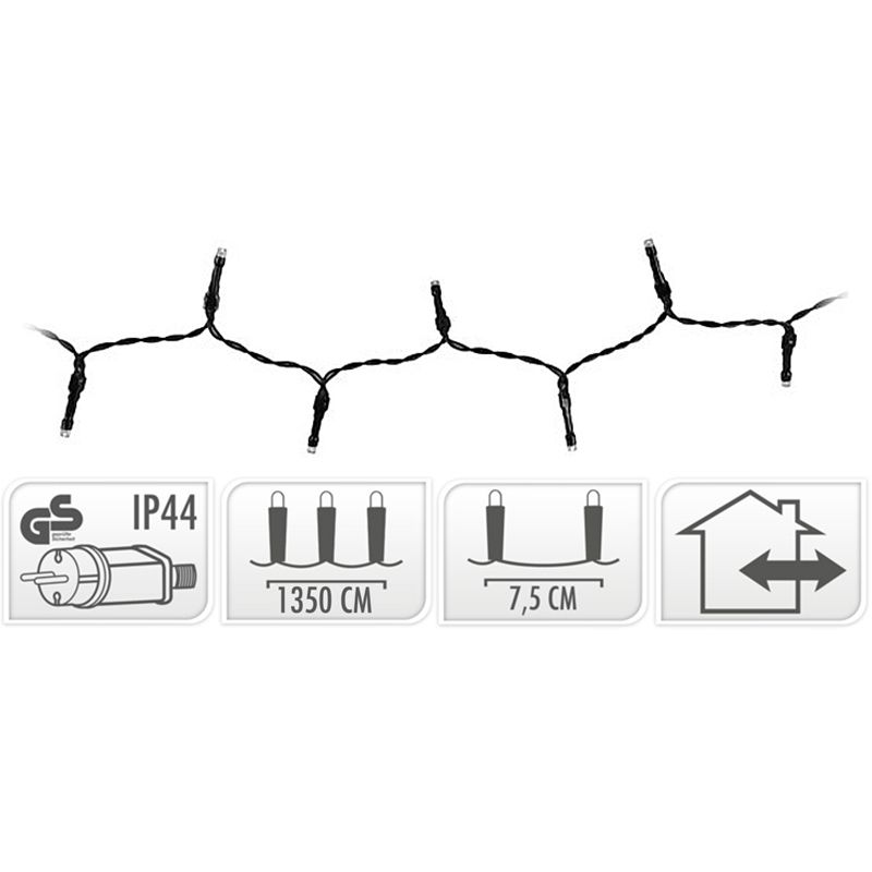 LED-verlichting - 180 LED's - 13.5 meter - multicolor LED-verlichting - 180 LED's - 13.5 meter - multicolor - Afbeelding 2