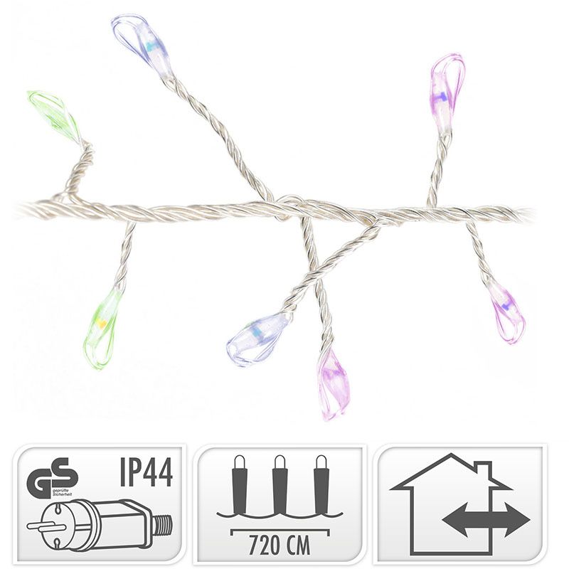 Zilverdraad - cluster - 720LED - multicolor Zilverdraad - cluster - 720LED - multicolor - Afbeelding 4