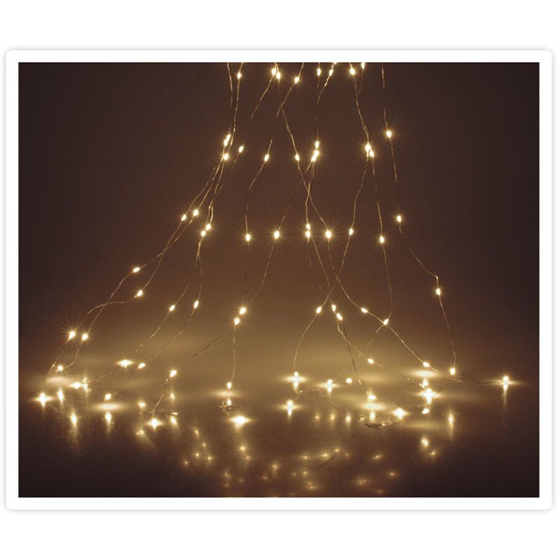 Cascadeverlichting Zilverdraad 300 LED lampjes - met Flash-functie Cascadeverlichting Zilverdraad 300 LED lampjes - met Flash-functie - Afbeelding 3
