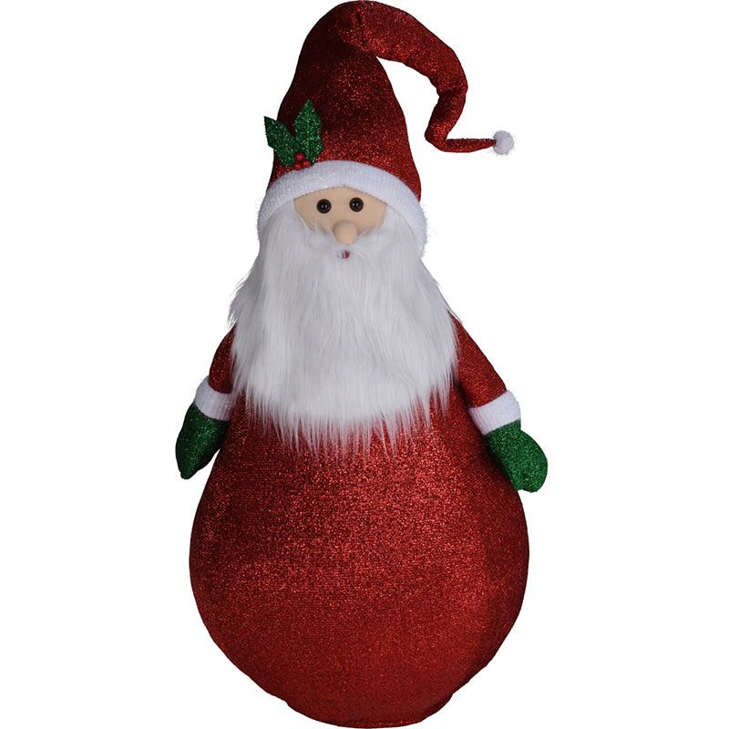 Happy Santa XXL - 120cm - met LED lampjes - met timer - geschikt voor buiten Happy Santa XXL - 120cm - met LED lampjes - met timer - geschikt voor buiten