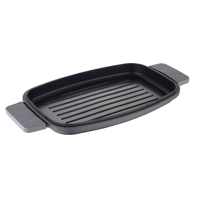 Infinity Chefs Grillplaat 42 x 22 cm - Gegoten Aluminium - Soft-Touch Handvaten Infinity Chefs Grillplaat 42 x 22 cm - Gegoten Aluminium - Soft-Touch Handvaten
