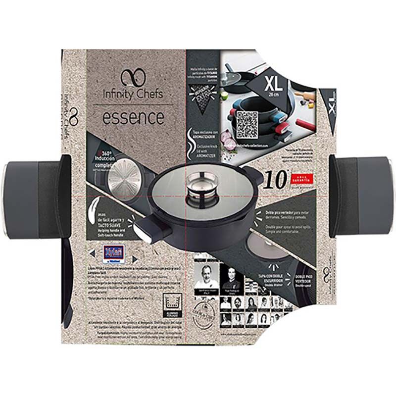 Infinty Chefs Braadpan 28cm - deksel met Aromatizer - voor inductie Infinty Chefs Braadpan 28cm - deksel met Aromatizer - voor inductie - Afbeelding 4