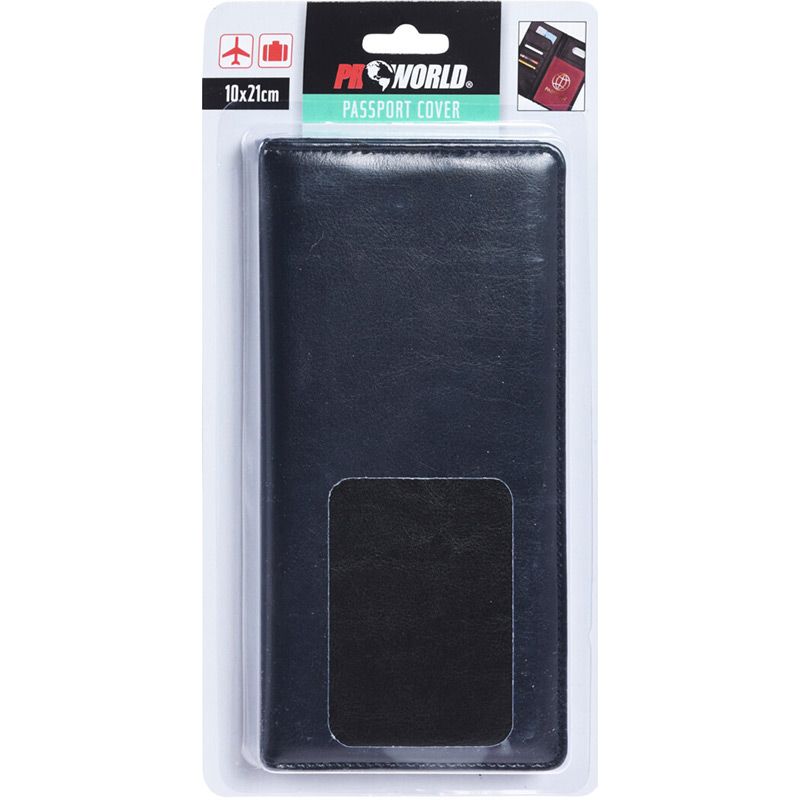 Paspoorthouder - leder look - 10x21cm Paspoorthouder - leder look - 10x21cm - Afbeelding 2