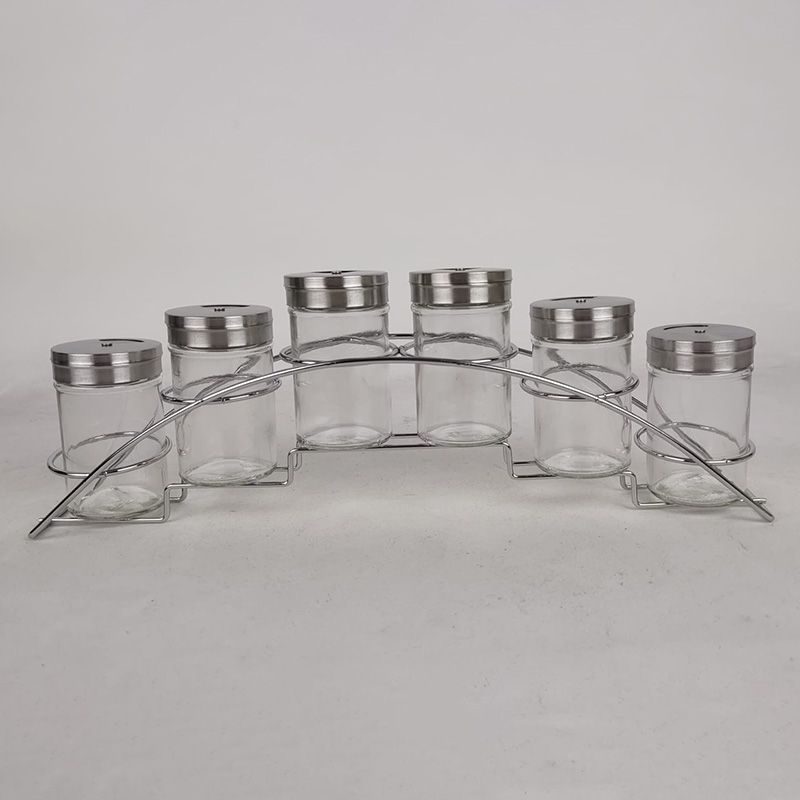 Kruidenset - 7 delig - RVS en glas Kruidenset - 7 delig - RVS en glas - Afbeelding 2