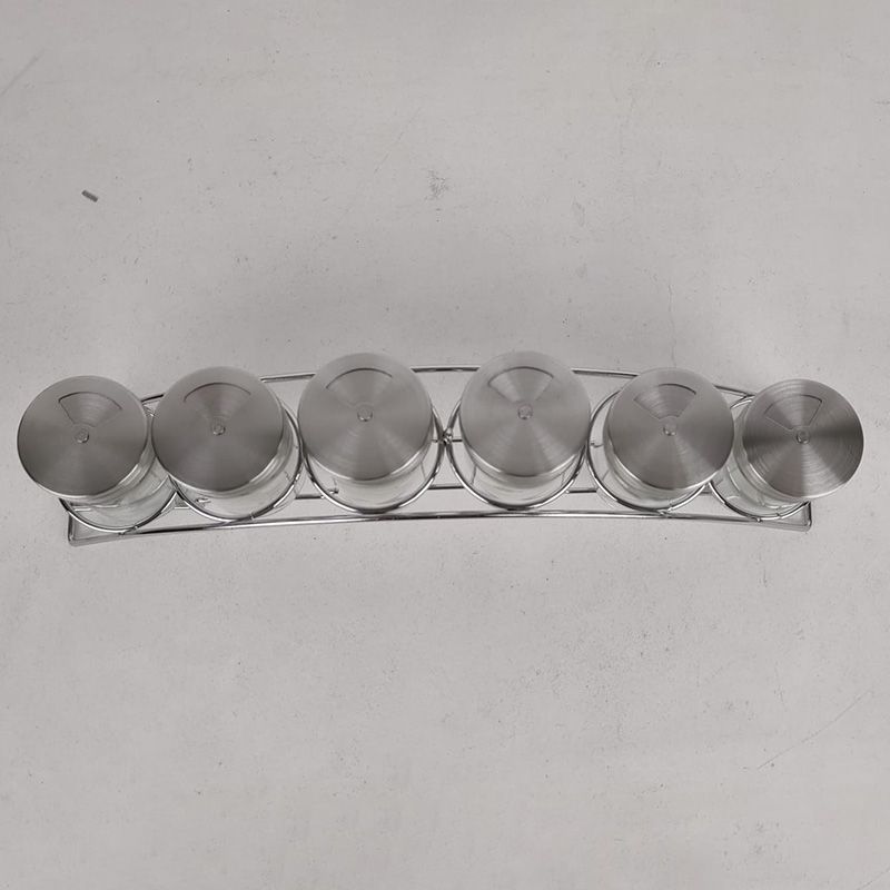 Kruidenset - 7 delig - RVS en glas Kruidenset - 7 delig - RVS en glas - Afbeelding 3