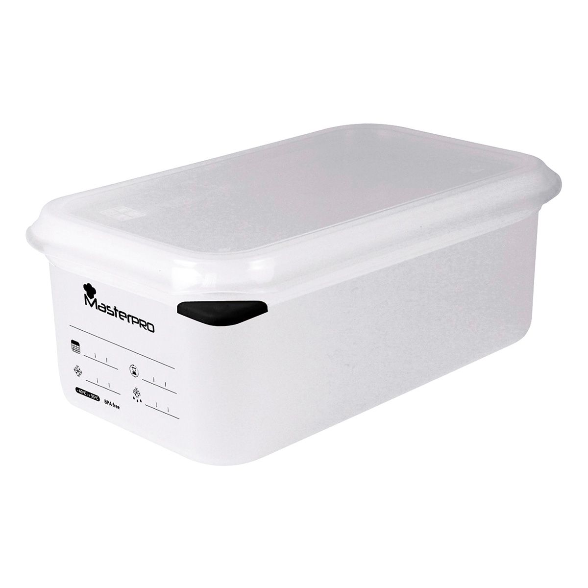 Masterpro Vershoudbak - 2.8L - Transparant - 26.5x16.2x10 Masterpro Vershoudbak - 2.8L - Transparant - 26.5x16.2x10 - Afbeelding 2