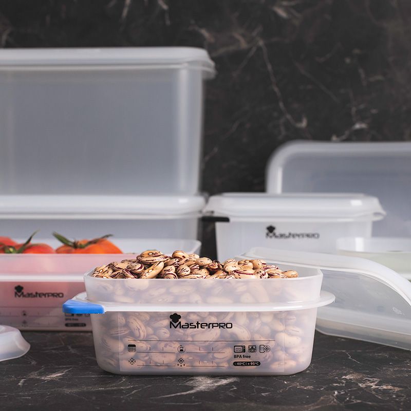 Masterpro Vershoudbak - 2.8L - Transparant - 26.5x16.2x10 Masterpro Vershoudbak - 2.8L - Transparant - 26.5x16.2x10 - Afbeelding 4