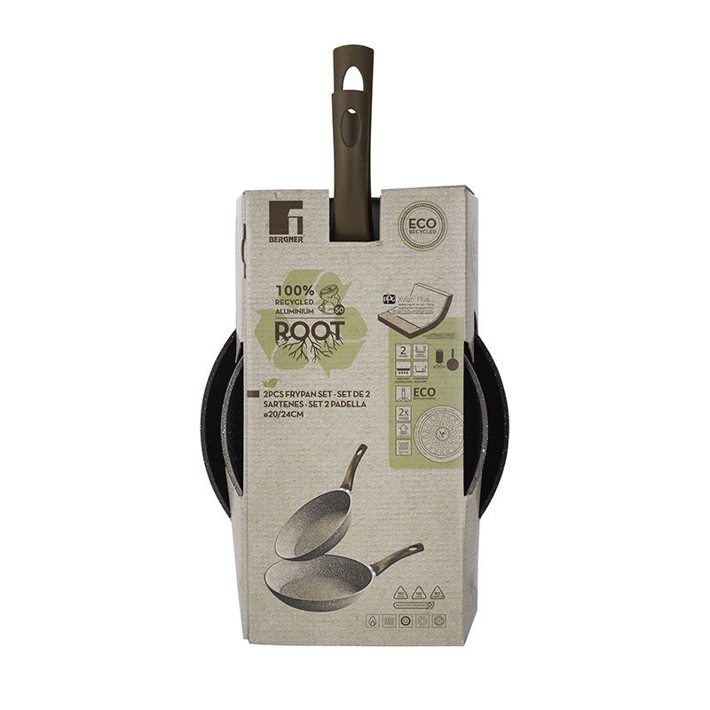 San Ignacio Koekenpannenset - Ø20, 24cm - Eco Friendly - champagne San Ignacio Koekenpannenset - Ø20, 24cm - Eco Friendly - champagne - Afbeelding 2