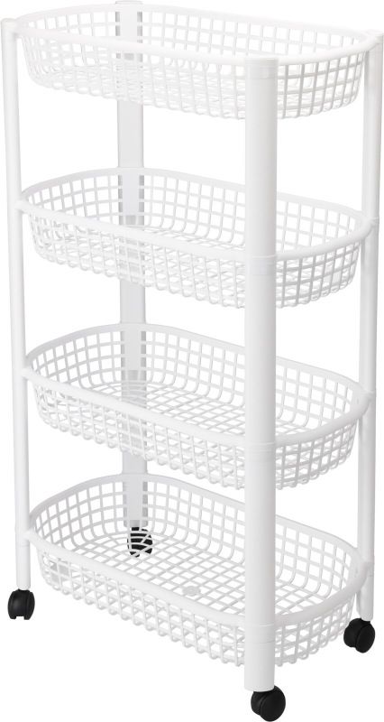 Keukentrolley 4 Wielen - Wit