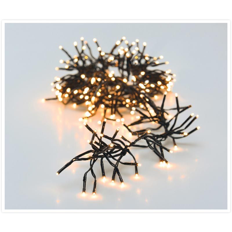 Clusterverlichting 192 led - 1.4m - warm wit - Batterij - Lichtfuncties - Geheugen - Timer Clusterverlichting 192 led - 1.4m - warm wit - Batterij - Lichtfuncties - Geheugen - Timer - Afbeelding 4