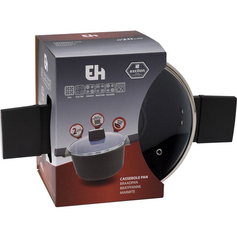 Braadpan met deksel - Ø20cm - aluminium Braadpan met deksel - Ø20cm - aluminium - Afbeelding 2