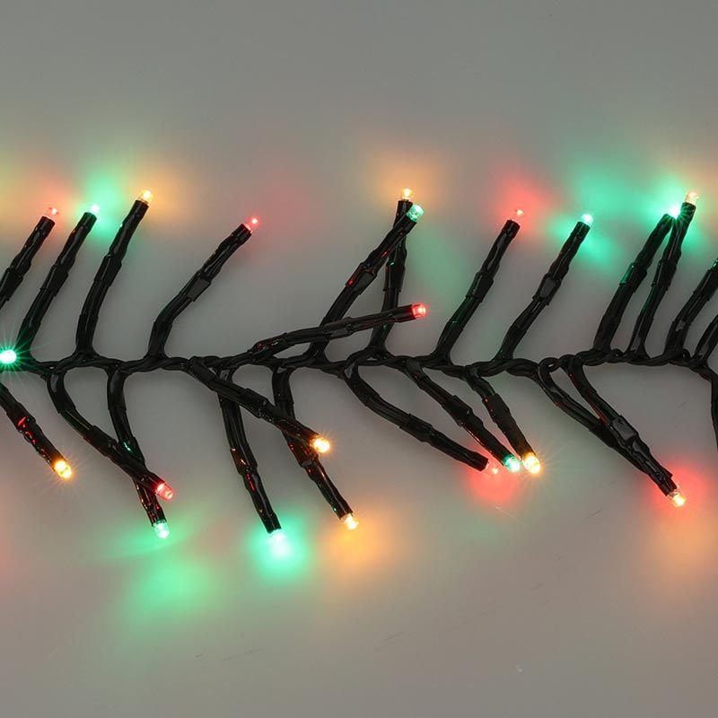 Clusterverlichting 192 led - 1.4m - three tone traditional - Batterij - Lichtfuncties - Geheugen - Timer Clusterverlichting 192 led - 1.4m - three tone traditional - Batterij - Lichtfuncties - Geheugen - Timer - Afbeelding 3