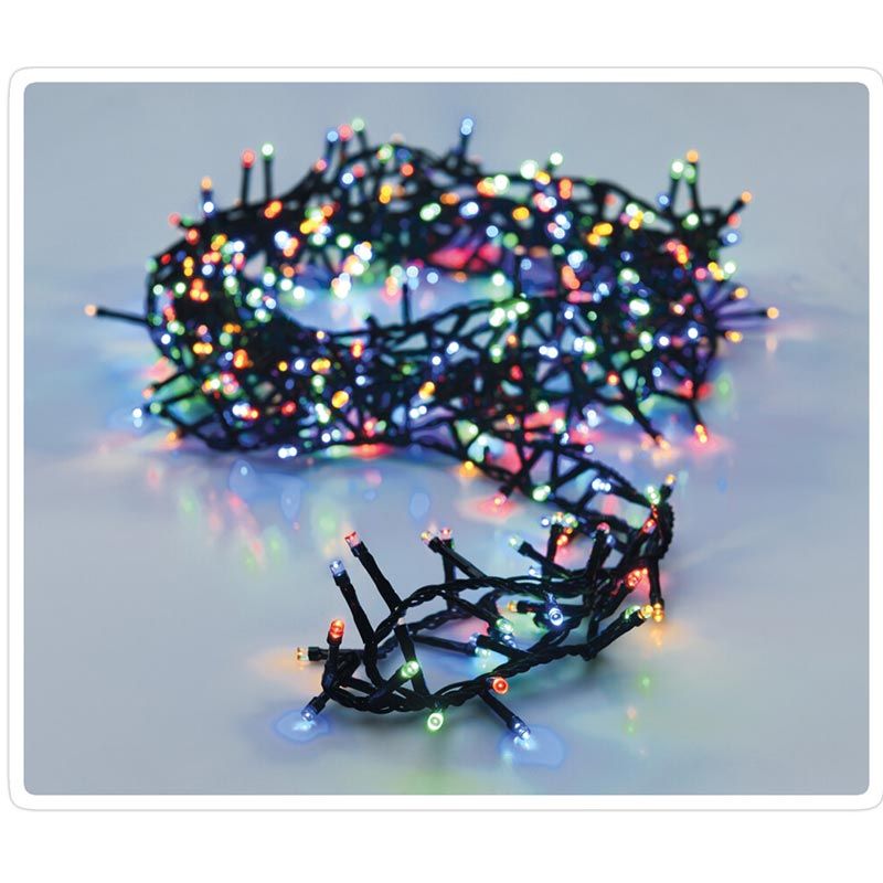 Microcluster - 1000 led - 20m - multicolor - Timer - Lichtfuncties - Geheugen - Buiten Microcluster - 1000 led - 20m - multicolor - Timer - Lichtfuncties - Geheugen - Buiten - Afbeelding 4