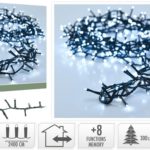 Microcluster - 1200 led - 24m - Wit - Timer - Lichtfuncties - Geheugen - Buiten
