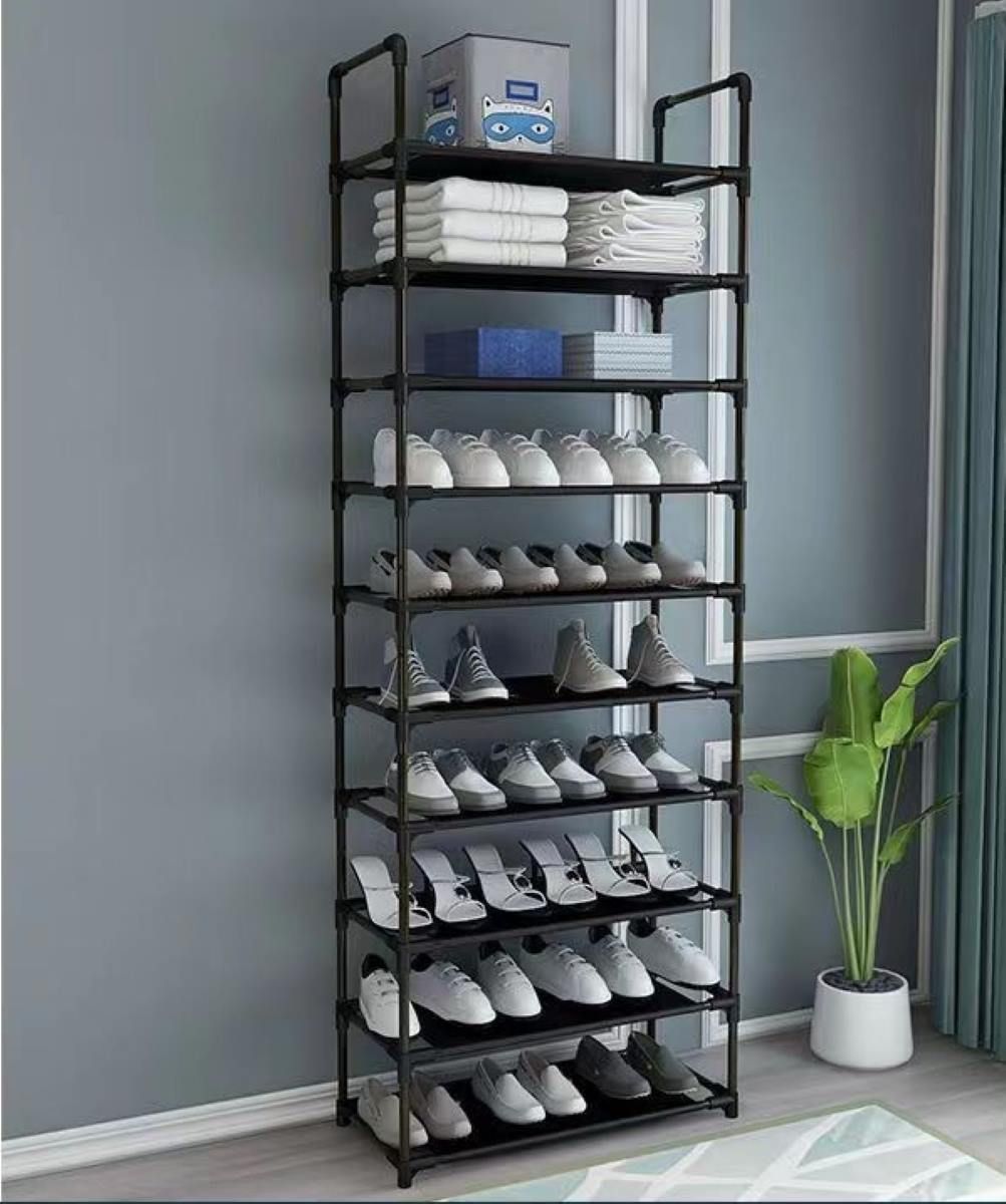 Ceruzo Schoenenrek - 10 Laags - 58x28x175 cm - voor 20 tot 30 paar Schoenen Ceruzo Schoenenrek - 10 Laags - 58x28x175 cm - voor 20 tot 30 paar Schoenen