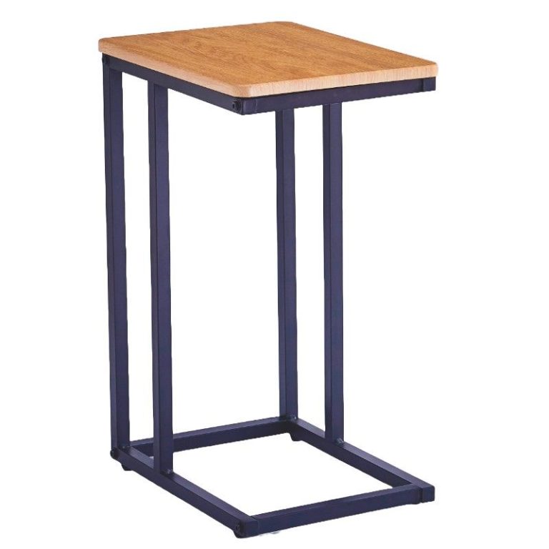 Ceruzo Bijzettafel - Banktafeltje - Metaal en MDF - Naturel