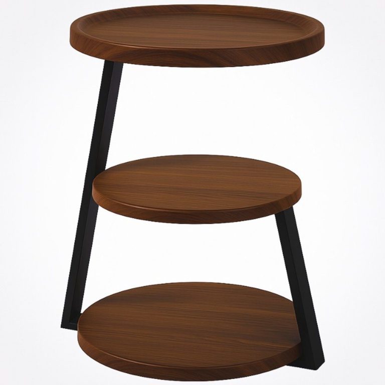 Ceruzo Moderne Bijzettafel - Bruin