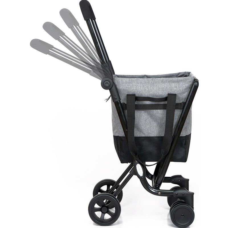 Ceruzo by Playmarket Easy Go Boodschappentrolley - Zwart-Groen Ceruzo by Playmarket Easy Go Boodschappentrolley - Zwart-Groen - Afbeelding 3