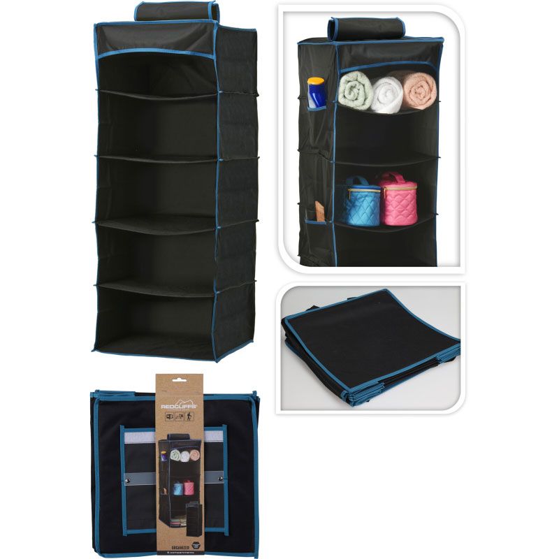 Redcliffs Tentorganizer - Hangorganizer 5 Vaks - 34x34x85cm Redcliffs Tentorganizer - Hangorganizer 5 Vaks - 34x34x85cm - Afbeelding 5