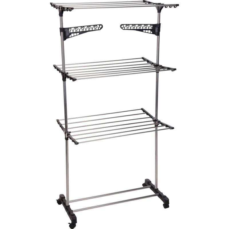 Droogrek toren - wit - inklapbaar - 17 meter drooglengte Droogrek toren - wit - inklapbaar - 17 meter drooglengte - Afbeelding 4