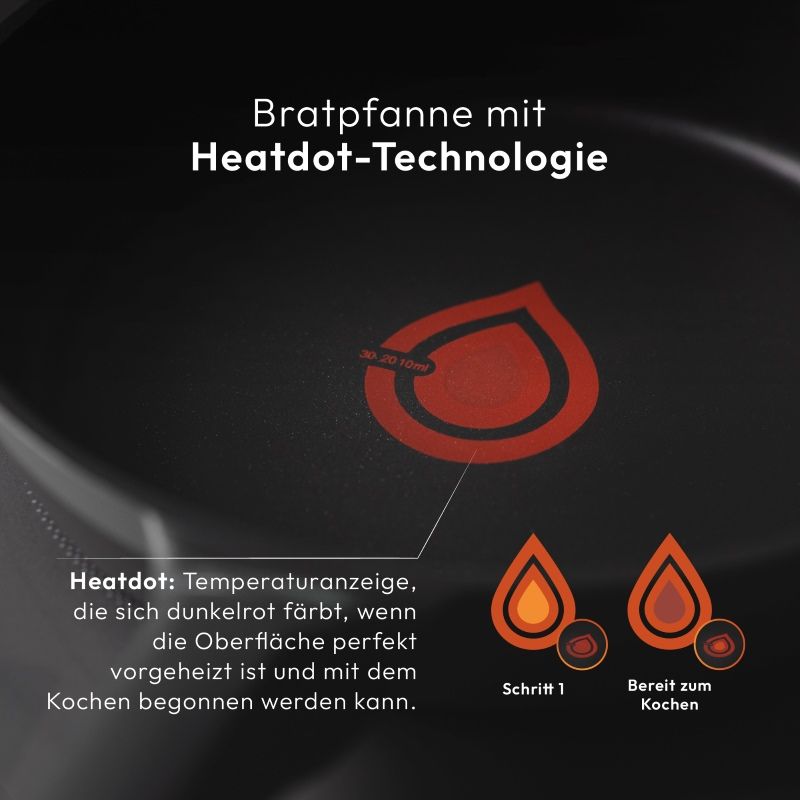 Masterpro Gastro Koekenpan - Ø 24 cm - Inductie - Heatdot Technology Indicator - duurzaam Masterpro Gastro Koekenpan - Ø 24 cm - Inductie - Heatdot Technology Indicator - duurzaam - Afbeelding 5
