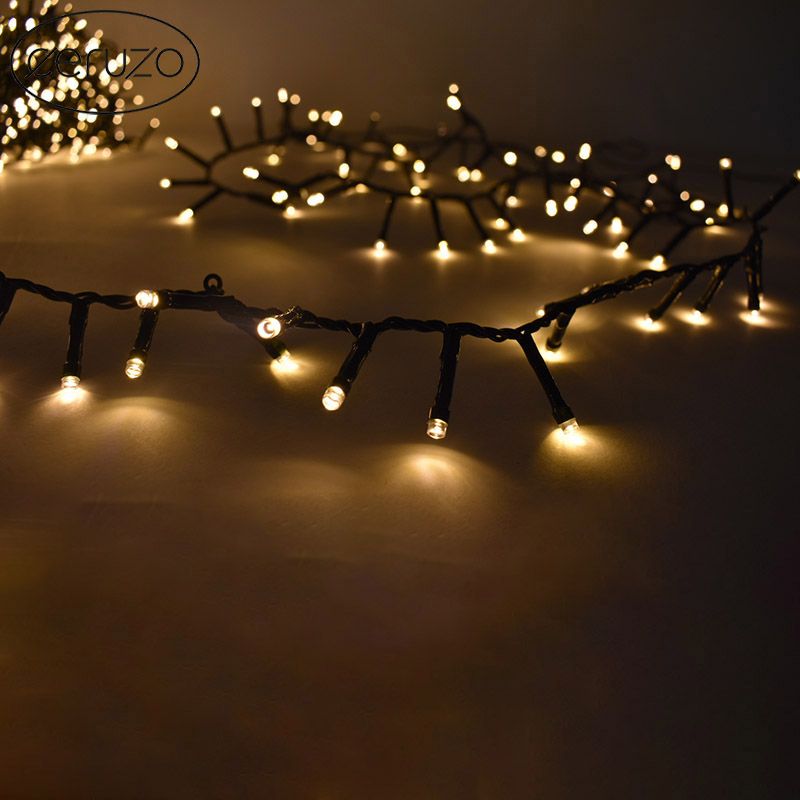 Ceruzo Micro Cluster - 400 LED - 8 meter - 8 Lichtfuncties + Geheugen - extra warm wit Ceruzo Micro Cluster - 400 LED - 8 meter - 8 Lichtfuncties + Geheugen - extra warm wit - Afbeelding 7