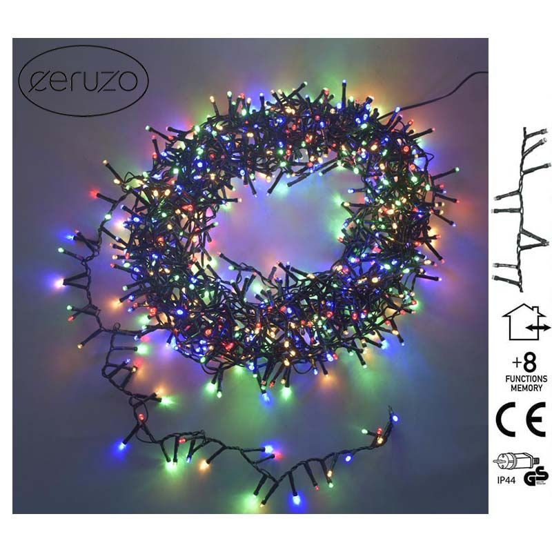 Ceruzo Micro Cluster - 1000 LED - 20 meter - 8 Lichtfuncties + Geheugen - multicolor Ceruzo Micro Cluster - 1000 LED - 20 meter - 8 Lichtfuncties + Geheugen - multicolor - Afbeelding 4