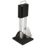 QDO Roestvrijstalen Barbecue- /Grillset Deluxe met standaard