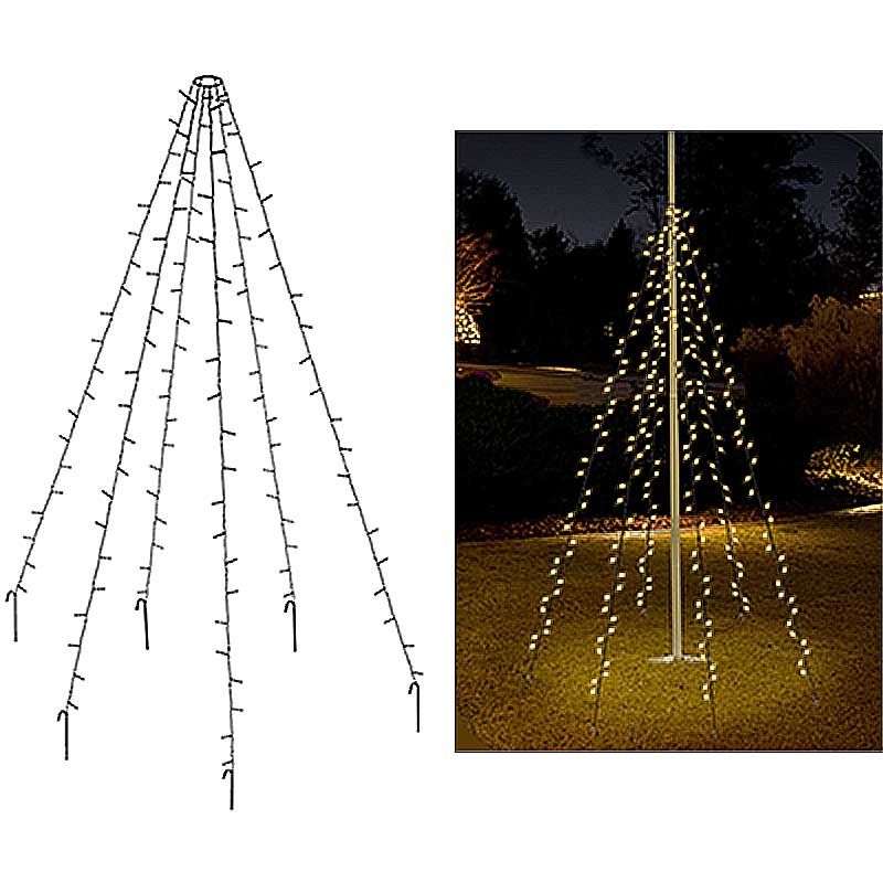 Vlaggenmast verlichting 360 LED's - 800cm Vlaggenmast verlichting 360 LED's - 800cm
