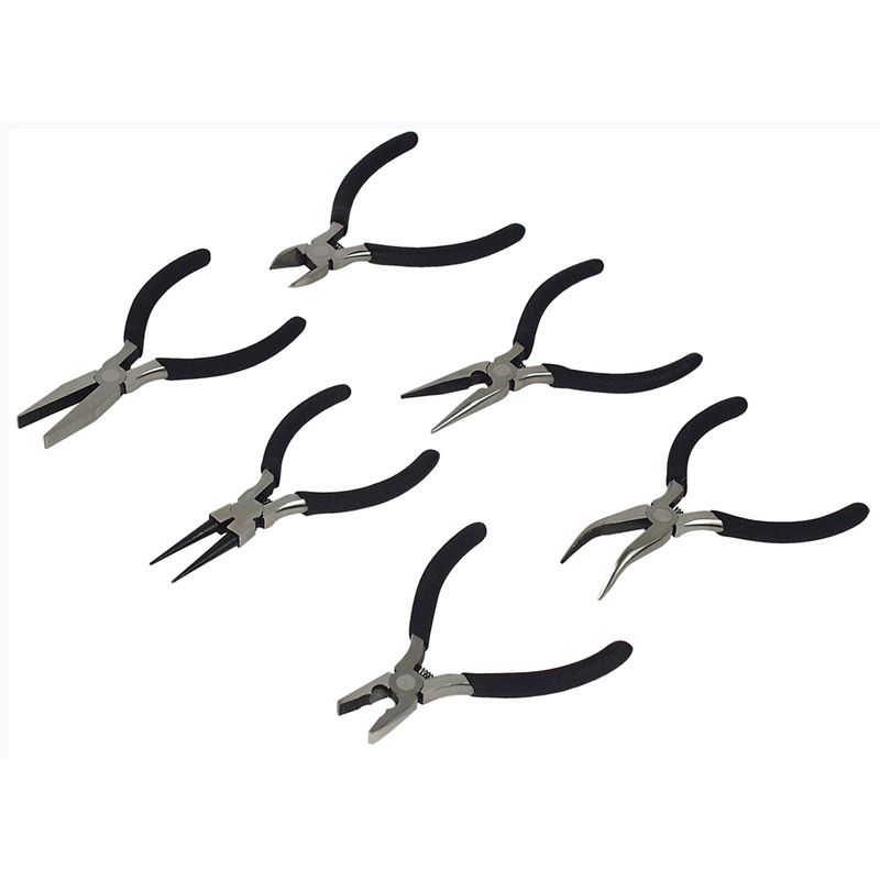 Brüder Mannesmann Zelf-openende precisie tangenset - 6-delig Brüder Mannesmann Zelf-openende precisie tangenset - 6-delig