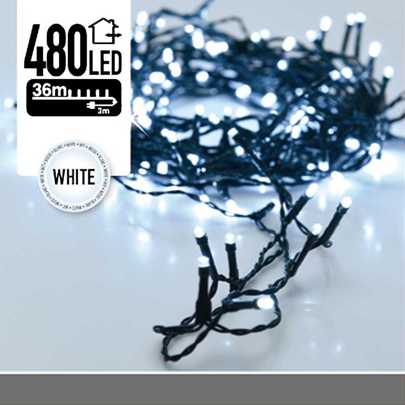 LED-verlichting 480 LED's 36 meter wit LED-verlichting 480 LED's 36 meter wit - Afbeelding 2