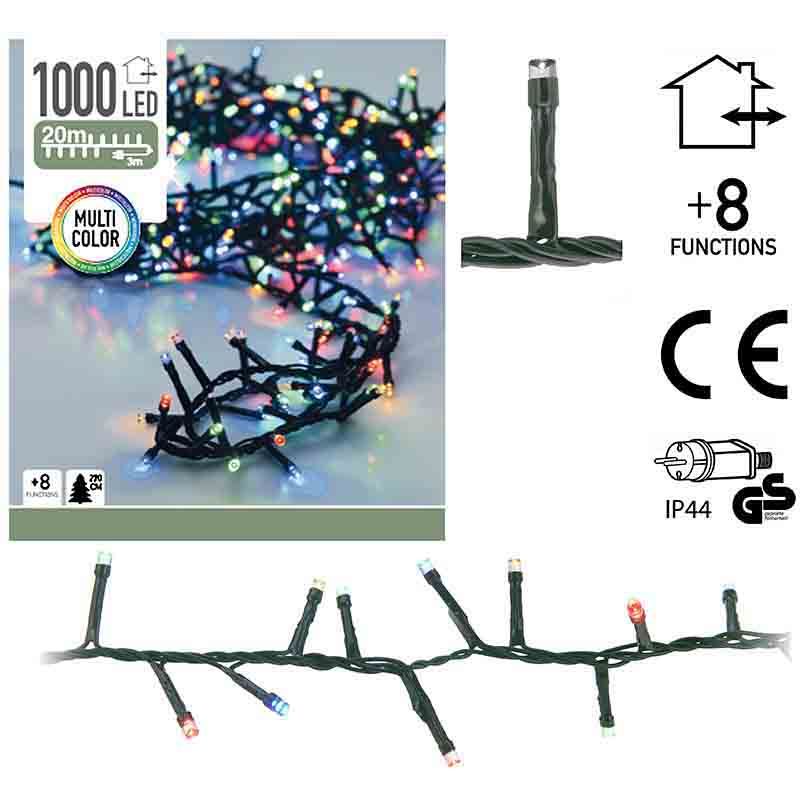 Micro Cluster - 1000 LED - 20 meter - multicolor - 8 functies Micro Cluster - 1000 LED - 20 meter - multicolor - 8 functies - Afbeelding 2