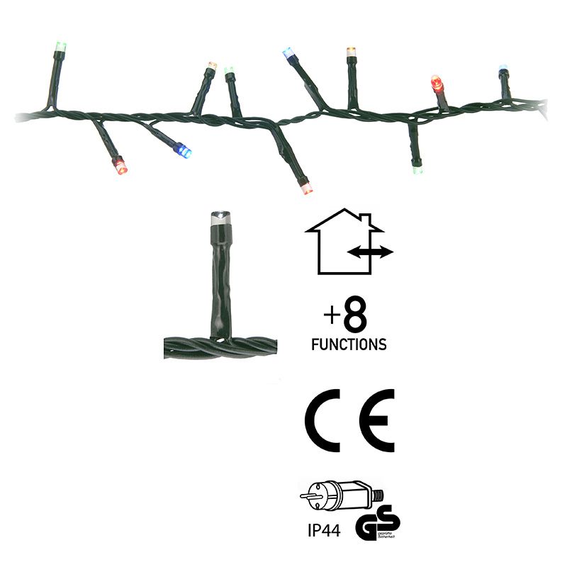 Micro Cluster - 1000 LED - 20 meter - multicolor - 8 functies Micro Cluster - 1000 LED - 20 meter - multicolor - 8 functies - Afbeelding 3