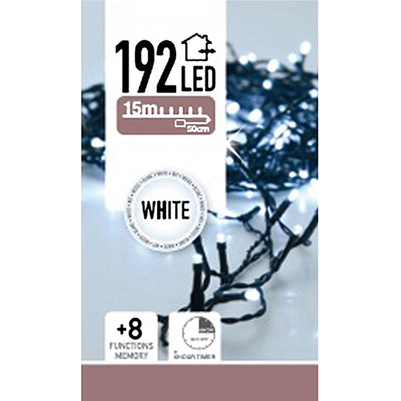 LED-verlichting 192 LED's - wit - op batterij LED-verlichting 192 LED's - wit - op batterij