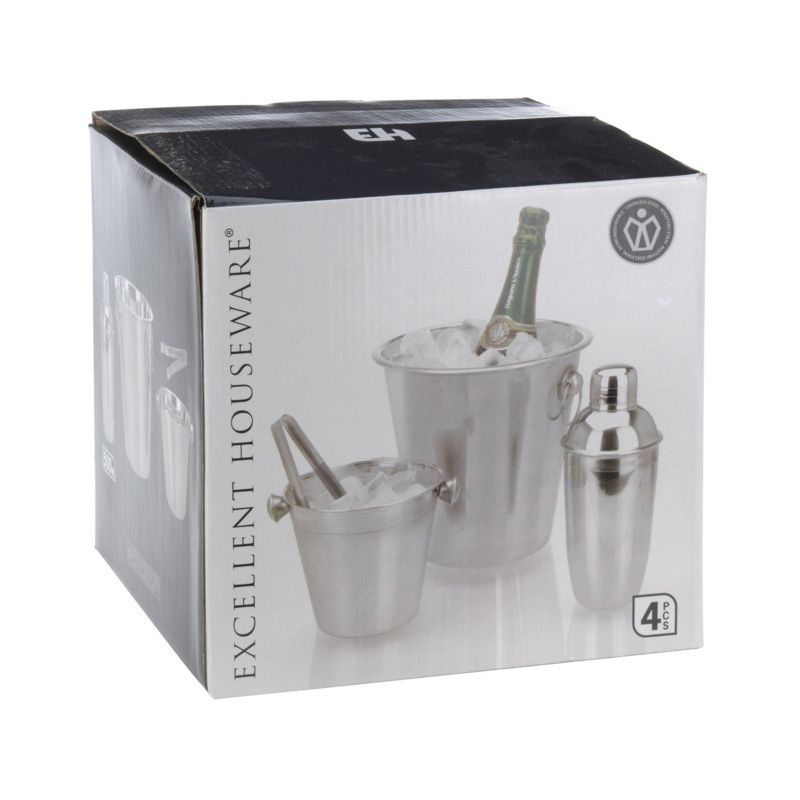 Roestvrijstalen Barset - 4dlg Roestvrijstalen Barset - 4dlg - Afbeelding 2